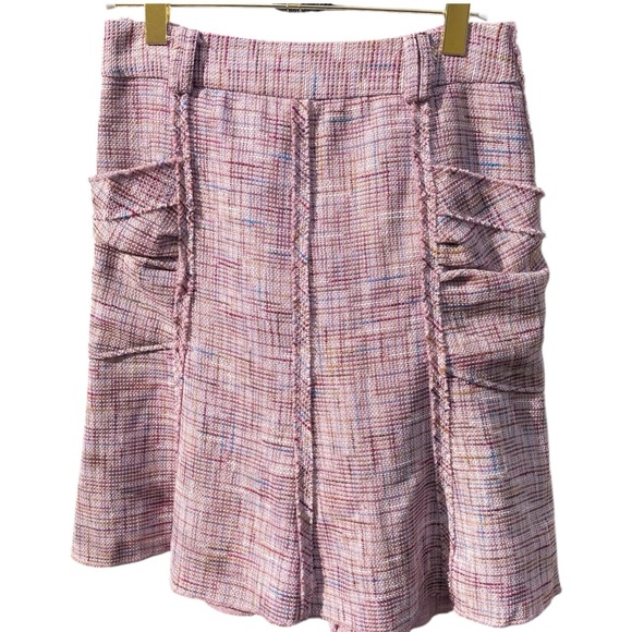 To the Max Pink Tweed A-Line Skirt - Picture 5 of 13